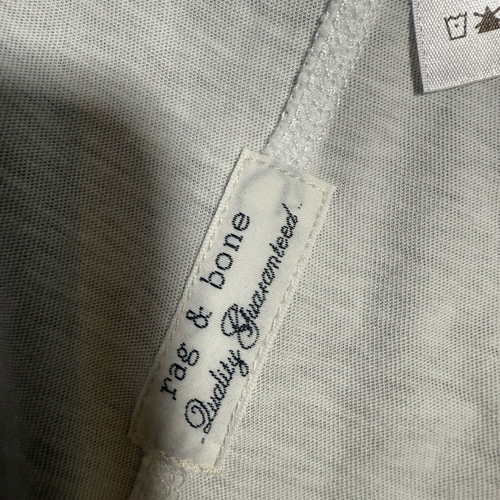 Rag & Bone Blue and White Striped Long Sleeve Tee - Picture 5 of 7